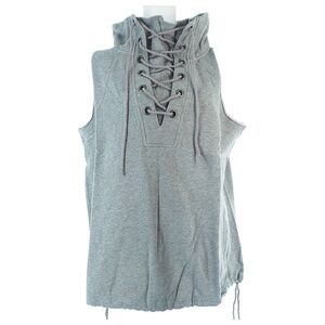 Free People Maria Lace-Up Sleeveless Sweatshirt